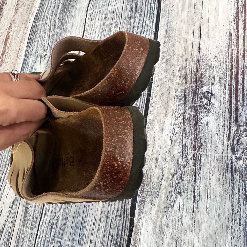 Birkenstock Betula Tan Leather Women's Sandals - Picture 5 of 8